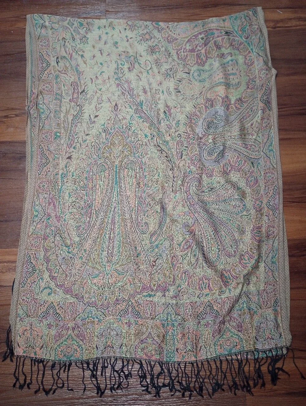 Lorenzo Cana Washable Silk Paisley Print Scarf